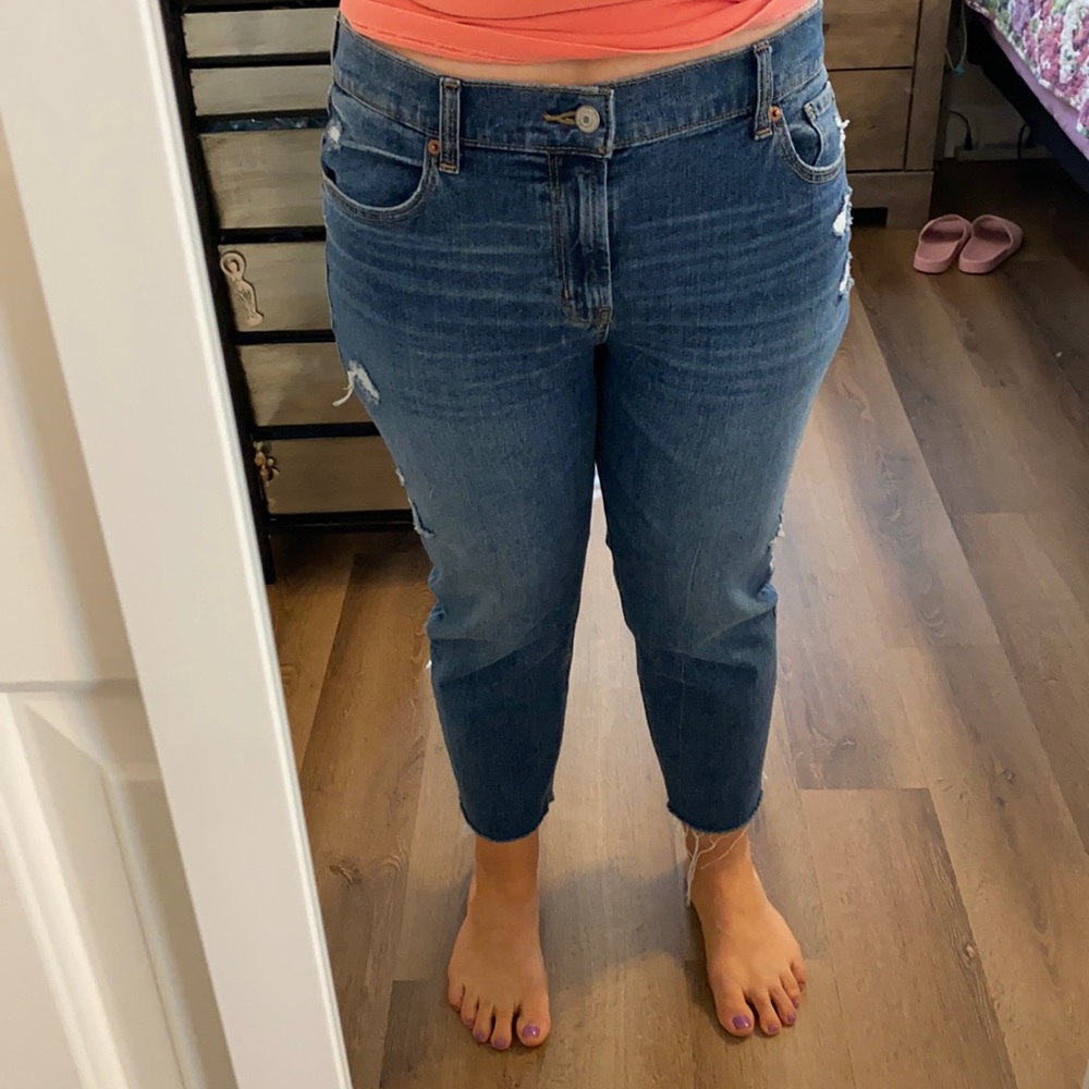 Old Navy denim crops